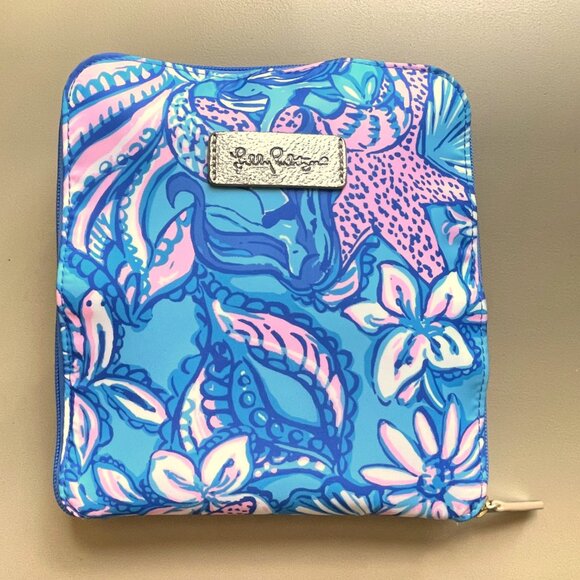 New Lilly Pulitzer Getaway Packable Tote Amalfi Blue Sound The Sirens - Picture 2 of 6
